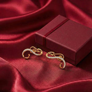 Pendientes de Diamantes de Laboratorio de 0.75 Quilates, Corte Brillante Redondo, Oro de 10K/14K, Diseño Ligero y Único, Joyería Certificada de Laboratorio al por Mayor - Product Image 1