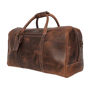 Elegant Leather Duffle <b>Bag</b> Stylish Travel <b>Overnight</b> Gym <b>Bag</b> With Comfortable Handles and Zippered Compartments - Product Image 2