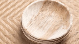 Natural Areca <b>Plates</b> Eco <b>Disposable</b> Catering Tableware 10 Inches Round Shapes <b>Plates</b> Natural <b>Disposable</b> Wedding Party <b>Plates</b> - Product Image 1