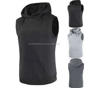 Débardeur de sport sans manches pour hommes, de course à capuche, de sport, de bricolage, avec impression personnalisée et nouveau design - Product Image 4