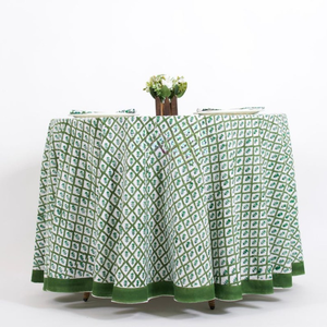 Indian Block Print Cotton <b>Tablecloth</b> Floral Table Cloth for Dinning Table Beautiful Printed Dinner Table Decor Factory Price - Product Image 2