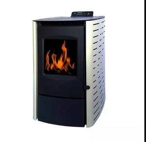 Poêle à granulés de bois électrique en acier au carbone, écologique et très vendu, poêle de chauffage biomasse populaire pour salon, style traditionnel - Product Image 2