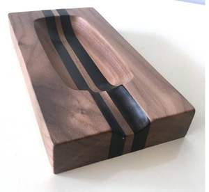 Cendrier en bois pour les amateurs de cigares, cendrier unique, excellent cadeau pour les hommes, décoration idéale pour la maison, le bureau ou le bar - Product Image 3