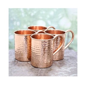 Tazas de Cobre Vintage con Asa con Diseño de Piña en Relieve, Vajilla Ecológica para el Hogar - Product Image 4