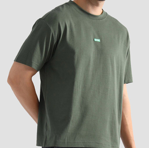 T-shirt pour homme en coton imprimé uni, coupe classique, doux, léger, décontracté, basique, pour le bureau, la salle de sport et les voyages, OEM ODM - Product Image 4