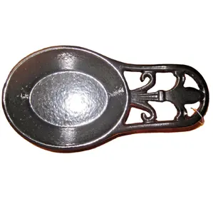 Suporte de colher de metal para bancada de cozinha, suporte grande para colher, utensílio de cozinha, suporte de ferro fundido para bancada de cozinha, personalização