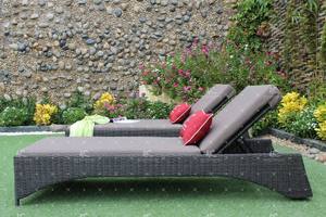Sillón de Ratán Individual de Diseño Moderno para Exteriores con Cojín Resistente y Ecológico para Espacios de Patio de Hoteles y Resorts - Product Image 6