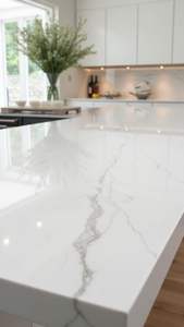 Encimera de Cocina de Superficie Sólida de Mármol Natural Moderno de Primera Calidad - Product Image 2