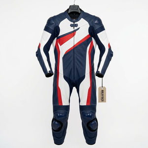 Traje de Motociclismo de Cuero Vacuno Hecho a Mano, Cualquier Color, Cualquier Talla, Logotipo Personalizado - Product Image 2