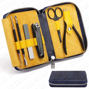 Custom Logo Stainless Steel Manicure <b>Pedicure</b> Kit Travel Nail Clipper <b>Set</b> with PU Leather Case Wholesale Price - Product Image 6
