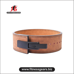 Cinturones de Levantamiento de Pesas de Cuero Premium JUST FITNESS GEARS, Protección Profesional Unisex, Cierre de Hebilla, Logotipo Personalizado, Transpirables - Product Image 4