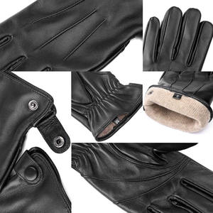 Men Women Fashion Leather <b>working</b> <b>Gloves</b> Anti-Slip Gardening Safety Construction Winter <b>Warm</b> - Product Image 1