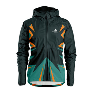 Customized Men's Streetwear Waterproof Rainproof Windbreaker <b>Jacket</b> Custom Printed Front Logo Zipper Closure Hooded 100% Nylon - Product Image 1