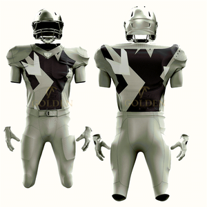 Maillot de football américain personnalisé réfléchissant de haute qualité, respirant, à manches courtes, imprimé numériquement, en polyester, uniforme - Product Image 1