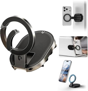 Soporte Magnético 3 en 1 para Teléfono con Ventosa, Rotación de 360 Grados, Ajuste Maglock, para Auto, Oficina, Gimnasio y Viajes - Product Image 1
