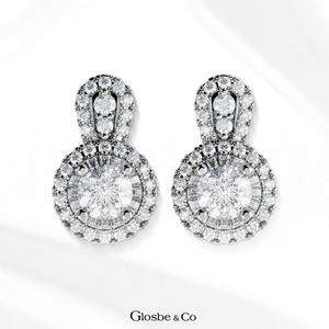 Nouvelles Boucles d'Oreilles Clous en Argent Sterling et Moissanite 5mm Glosbe & Co, Design 2026, Personnalisables OEM/ODM, Bijoux pour Femme - Product Image 2