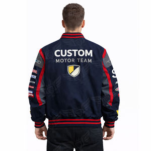 Veste de sport automobile pour homme, veste bomber personnalisée pour équipe de course, veste streetwear vintage avec patchs - Product Image 2