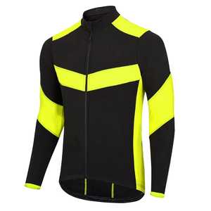 Lightweight Unisex Reversible <b>Cycling</b> Jersey <b>Winter</b> Long Sleeve <b>Jacket</b> with Custom Logo Breathable 100% Polyester 220g - Product Image 1