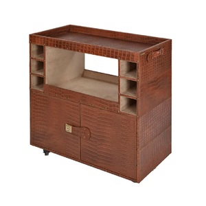 Carrito de Servicio para Exteriores con Ruedas y Asas, Diseño Browne de Lujo, Hecho a Mano y Personalizado - Product Image 5