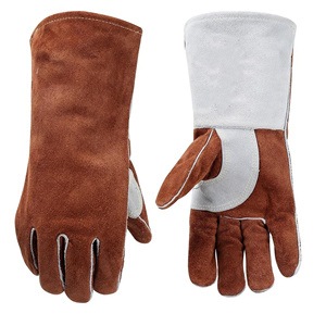 Customized 2026 Top Design Customized Heat-Resistant Mitts Tig Welder Long Sleeve Welding Leather Safety Gloves - Product Image 1