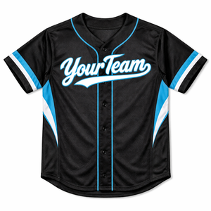 Fabricante de camisetas de béisbol personalizadas OEM, de secado rápido, transpirables, tela 100% poliéster, nombre y número del jugador sublimados personalizados - Product Image 1