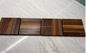 Sous-verre en bois noyer de la meilleure qualité de forme carrée Ensemble de 4 pièces Sous-verre en bois pour tasse à thé Personnaliser le logo Design carré à bas prix - Product Image 2