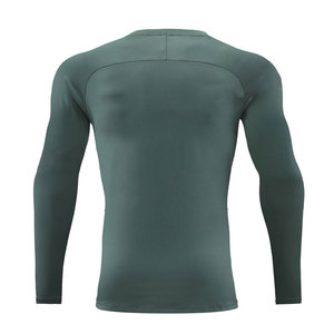 Camiseta de Compresión Transpirable de Alto Rendimiento con Logotipo Personalizado para Equipos de MMA y BJJ, Manga Larga, Spandex/Poliéster, Alta Calidad - Product Image 3