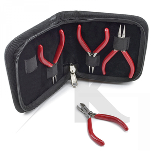Juego de Mini Alicates de Acero Inoxidable al por Mayor, 5 Piezas, Herramientas de Alto Rendimiento para Fabricación de Joyas, Alicates Planos, de Punta Fina, de Corte Lateral, Personalizados - Product Image 5