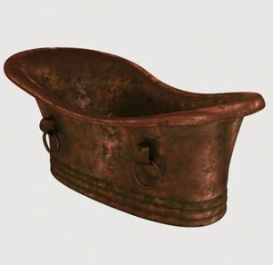 Bañera de cobre independiente, muy vendida, sin cobre, a precio mayorista económico para villas de lujo - Product Image 4