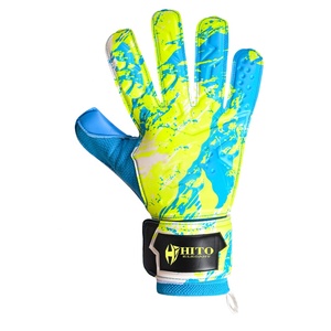 Fabrication de gants de gardien de but personnalisés, paume avant en latex allemand de 4 mm, dos en silicone imprimé, enroulement du pouce négatif - Product Image 2