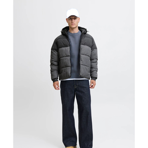 Veste matelassée à capuche décontractée pour homme de haute qualité, manteau d'extérieur épais en duvet, original, personnalisé, chaud, unisexe, OEM - Product Image 4