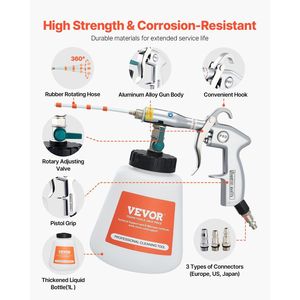 Pistola ad aria ad alta pressione 6-9.2bar per la pulizia dell'auto 1L strumento per la polvere di esplosione di bottiglie liquide - Product Image 4
