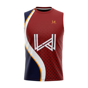 Camisetas Personalizadas con Nombre de Equipo y Logotipo para Fútbol Americano 7v7, sin Mangas, 100% Poliéster Transpirable, Sublimadas - Product Image 1