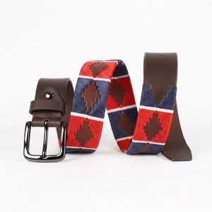 Cinturón de Cuero de Grano Completo con Logotipo Personalizado, Cinturón Gaucho Bordado a Mano para Hombre, Fabricante Directo al por Mayor, Bolsos y Estuches LPB-0084 - Product Image 1