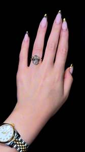 Bague Classique en Diamant Jaune Taille Ovale pour Femme, Or Blanc, Diamant Jaune Ovale, Sertissage Élégant à Griffes, Bijou de Mariage, Cadeau - Product Image 4