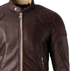 Veste de course blindée pour hommes avec vestes en cuir de moto vestes en cuir de moto Street Biker pour hommes avec un bon tissu - Product Image 6