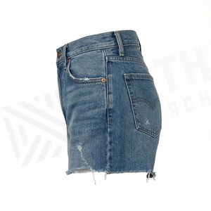 Shorts de Mezclilla para Mujer, Color Personalizado, Nuevo Estilo, Ajuste Ceñido, Transpirables, Casuales, con Bolsillos, Prenda Premium de Verano a la Moda - Product Image 3