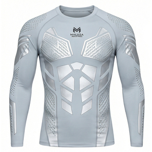 Ensemble de vêtements de sport unisexe à coupe ajustée, compression, pour la course à pied et l'entraînement, séchage rapide et respirant, MALUZA INDUSTRIES, survêtement - Product Image 1