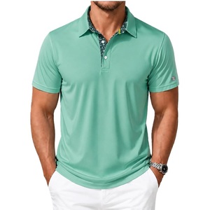 Polo personalizado para hombre, 100% algodón piqué, 220 GSM, manga corta, color sólido, con bordado en el pecho, proveedor informal de Bangladesh. - Product Image 5