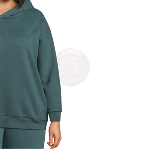 Sudadera con Capucha de Corte Holgado para Mujer, en Algodón Suave, con Silueta Moderna para Fines de Semana y Uso Diario - Product Image 2