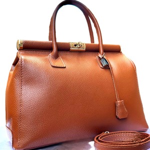 Royaa Handmade Leather <b>Bags</b> for Women, Elegant Leather Tote with Lock and Key Leather Laptop Tote <b>Bag</b> Waterproof 15 Inch <b>Work</b> - Product Image 2