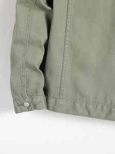 100% Cotton Standard Denim Jacket <b>Men</b> Autumn/Winter New Design Reversible Anti-Bacterial Breathable Eco-Friendly OEM Front - Product Image 4