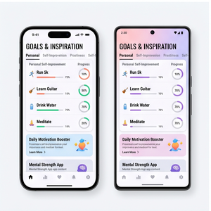 Aplicación RoyalCraft Motivation – Citas diarias, afirmaciones positivas, objetivos y potenciador de la autoelaboración para iOS/Android - Product Image 3