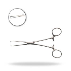 Forceps de préhension tissulaire Allis 5x6 dents 15cm, instrument chirurgical pour la préhension des tissus - Product Image 1