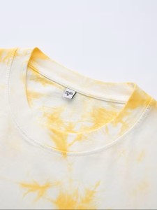 Camiseta de Manga Corta para Hombre, Estilo Hip Hop, Tie-Dye, 240g, Corte Holgado, Protección UV, Estilo Americano Vintage, Tendencia Primavera/Verano - Product Image 3