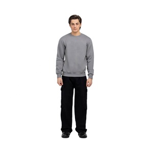 Sudadera de manga larga para hombre Jersey de cuello redondo esencial OEM ODM Sudadera para hombre con logotipo personalizado a granel al por mayor - Product Image 4