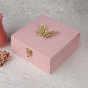Minimalist Geometric Pattern Metal <b>Box</b> with Tassel Lid Handmade Rectangle Shape Party Decor Diwali Gifted <b>Hamper</b> <b>Box</b> - Product Image 4