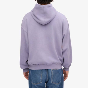 Sudadera con Capucha Personalizada de Algodón Negro Liso con Bordado, Sudaderas de Felpa Francesa en Stock - Product Image 2