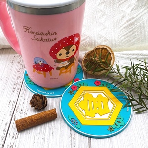 OEM Taza redonda Café Taza de té PVC Posavasos de goma - Product Image 3