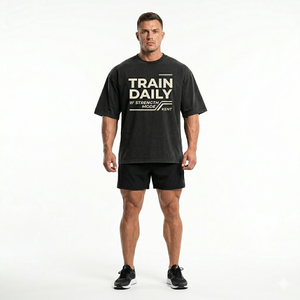 Camiseta Deportiva de Corte Holgado con Efecto Lavado, 250 GSM, 100% Algodón, Estilo Urbano para Hombre y Mujer, OEM - Product Image 5